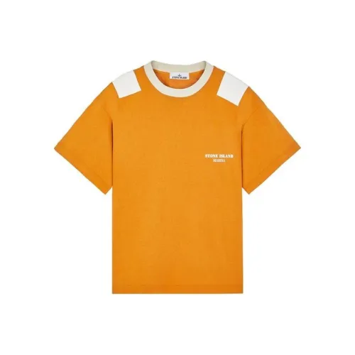 STONE ISLAND T Shirts Unisex Rusty Yellow
