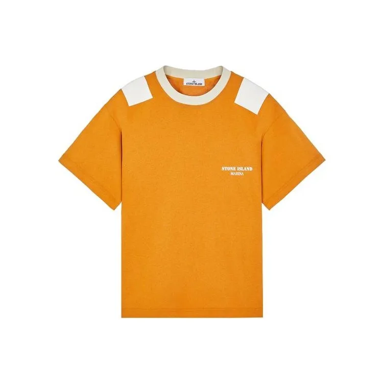 STONE ISLAND T Shirts Unisex Rusty Yellow-0
