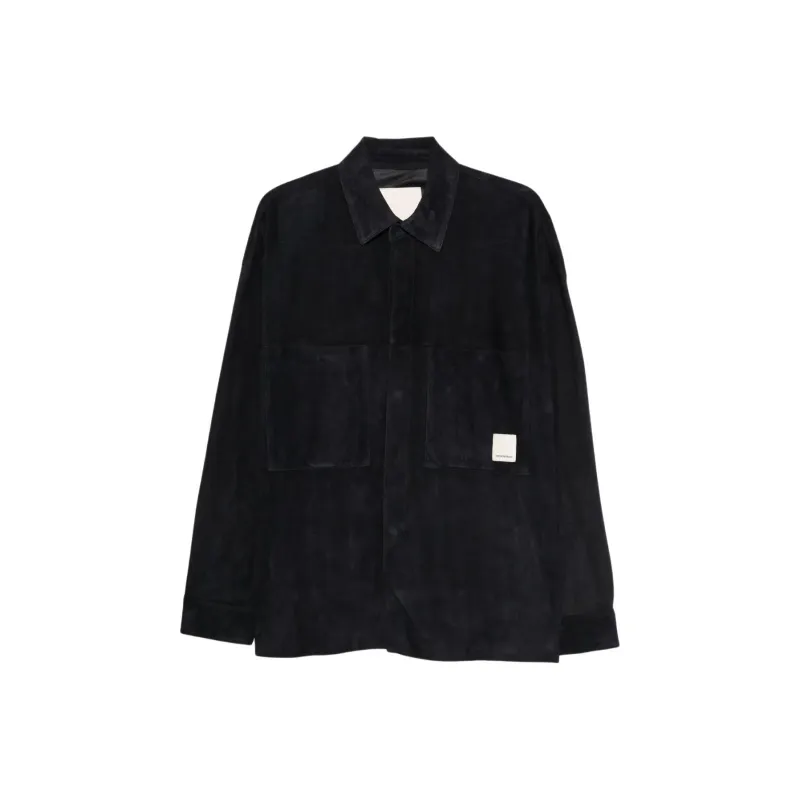 EMPORIO ARMANI Suede Shirt Jacket-0