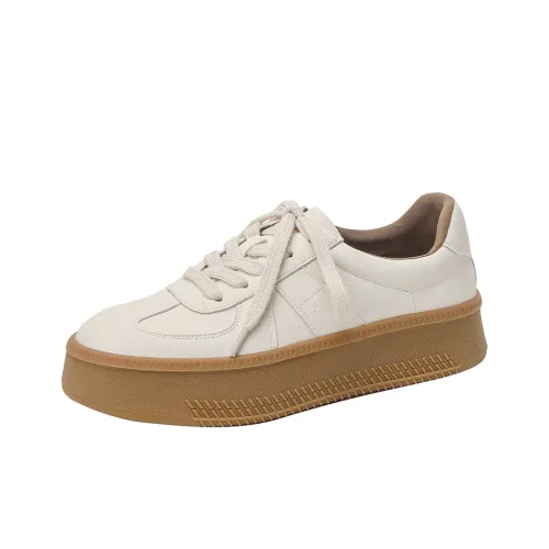 Varib Anti Slip And Wear Resistant Coverage Low Top Skateboard Shoes Women's White