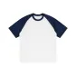 White & Navy Blue (Raglan Sleeve Style)