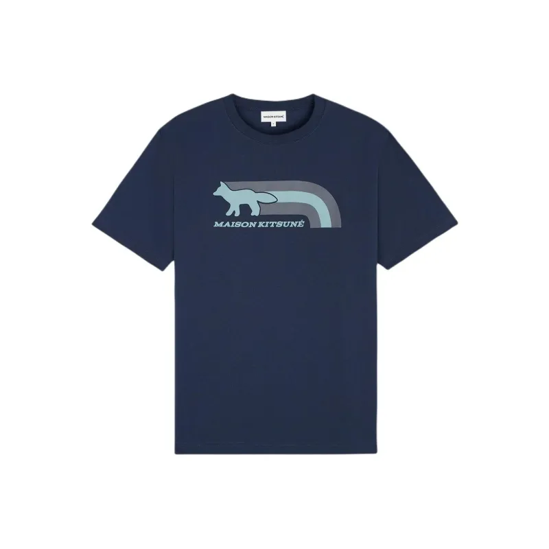 Maison Kitsune Bold Fox Head Patch Comfort T Shirt-0