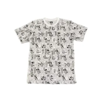 Doraemon X UNIQLO/UNIQLO X Doraemon/Doraemon Co branded Series T Shirts Unisex White
