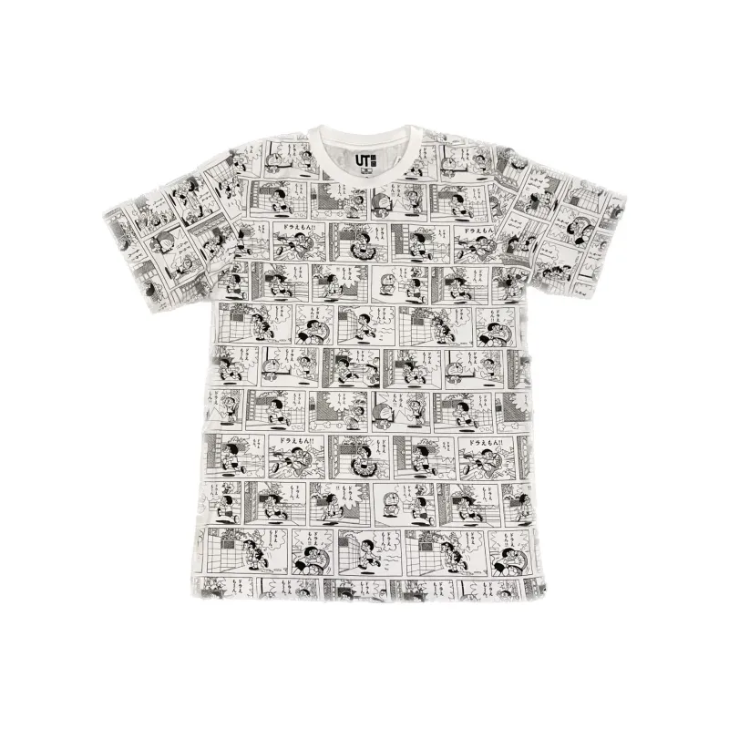 Doraemon X UNIQLO/UNIQLO X Doraemon/Doraemon Co branded Series T Shirts Unisex White-0