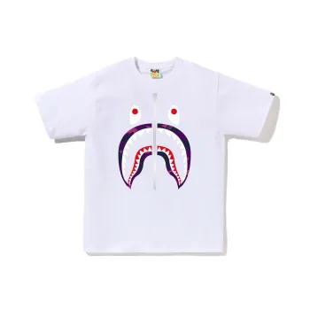 A BATHING APE Color Camo Shark Tee