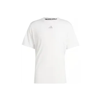 Adidas Hiit Workout 3 Stripes Tee T Shirt Men's White