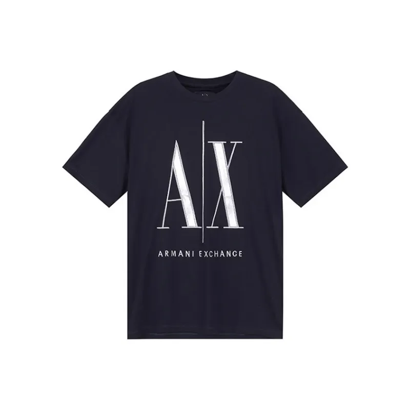 ARMANI EXCHANGEAE T Shirt Men's Dark Marine Blue-0