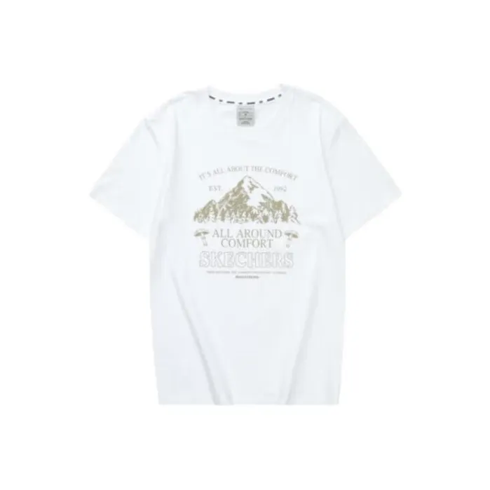 Skechers Stroll T-Shirts Unisex White/0019-0