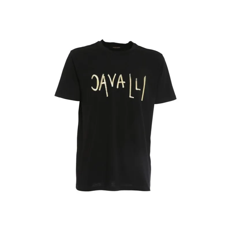 Roberto Cavalli T-Shirts Men Black-0