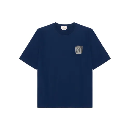 HERMES T-Shirts Men Blue