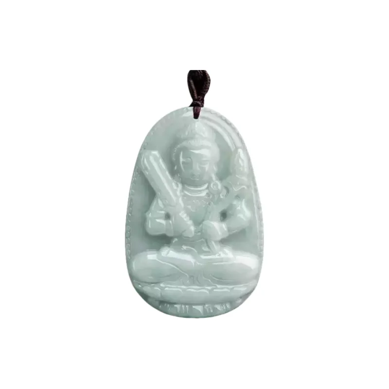 MY WORLD BEGINS AND ENDS WITH YOU Bean Type Jadeite Necklaces Unisex-5