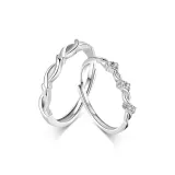 Intertwined Love Couple Couple Rings