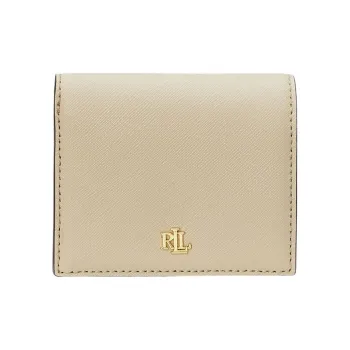 LAUREN RALPH LAUREN Leather Wallet Women's Tan