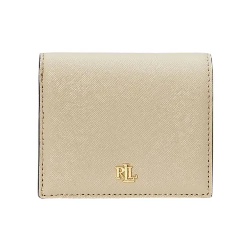 LAUREN RALPH LAUREN Leather Wallet Women's Tan