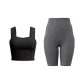 Starburst Black Tank Top+Limestone Shorts