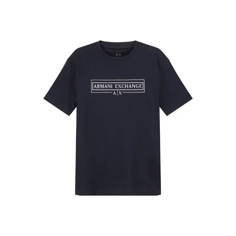 ARMANI EXCHANGE T Shirts Men Dark Marine Blue-0