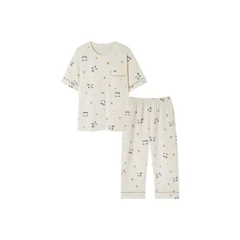 MIIOW Cool One Summer Series Pajama Set Women's Ecru