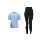 Light Frost Blue Short-Sleeved+Seamless Starry Black