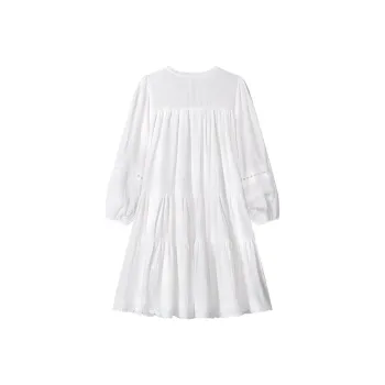 KKX Long Sleeved Dresses Women's White