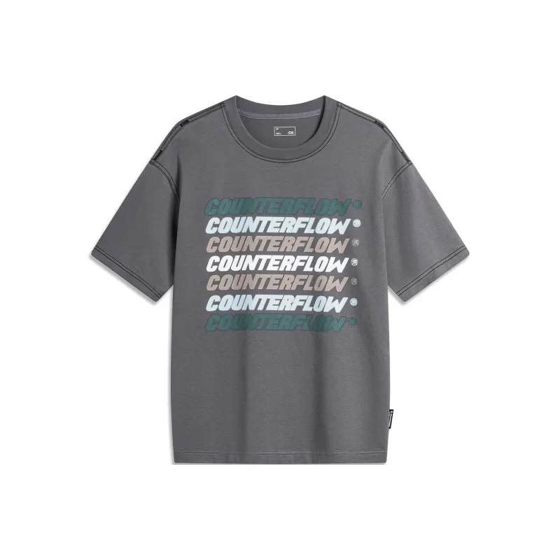 LiNing T Shirt Men's Thunderstorm Gray-0
