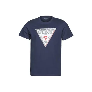 GUESS T-Shirts Men Blue