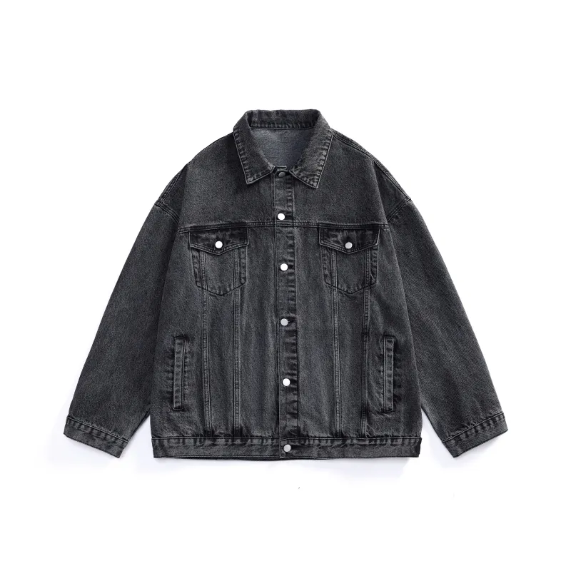 HOKLV Denim Jackets Unisex-0