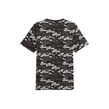 PUMA ESS+ T Shirts Men Black