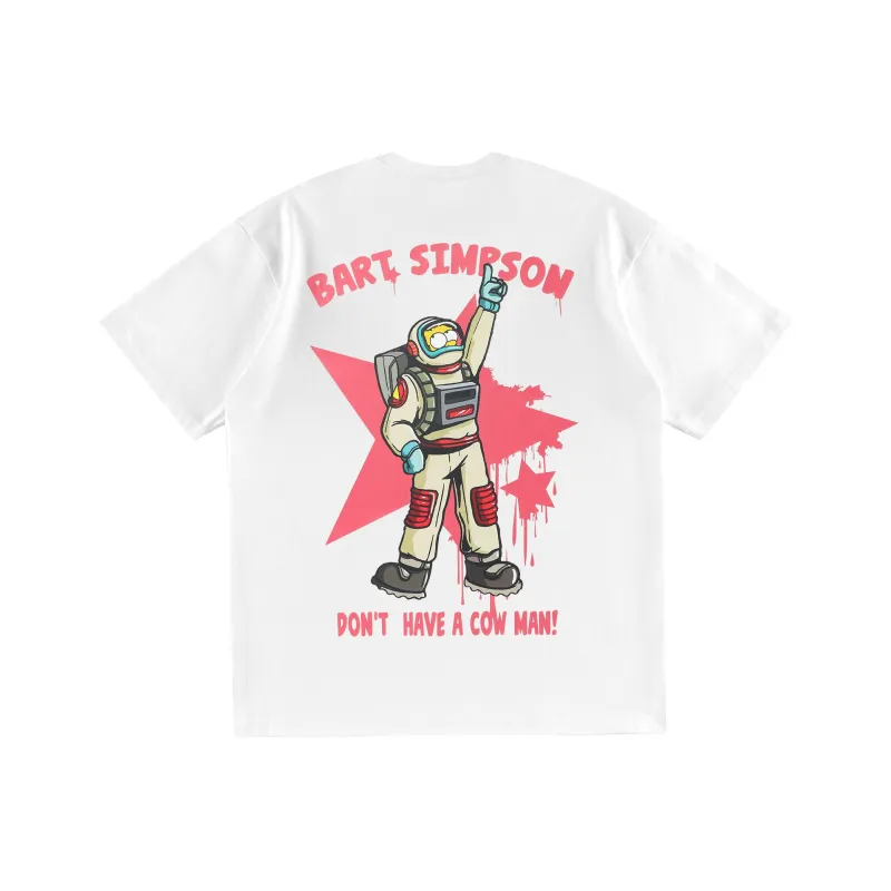 The Simpsons Drop Shoulder Sleeve T Shirt Unisex-4