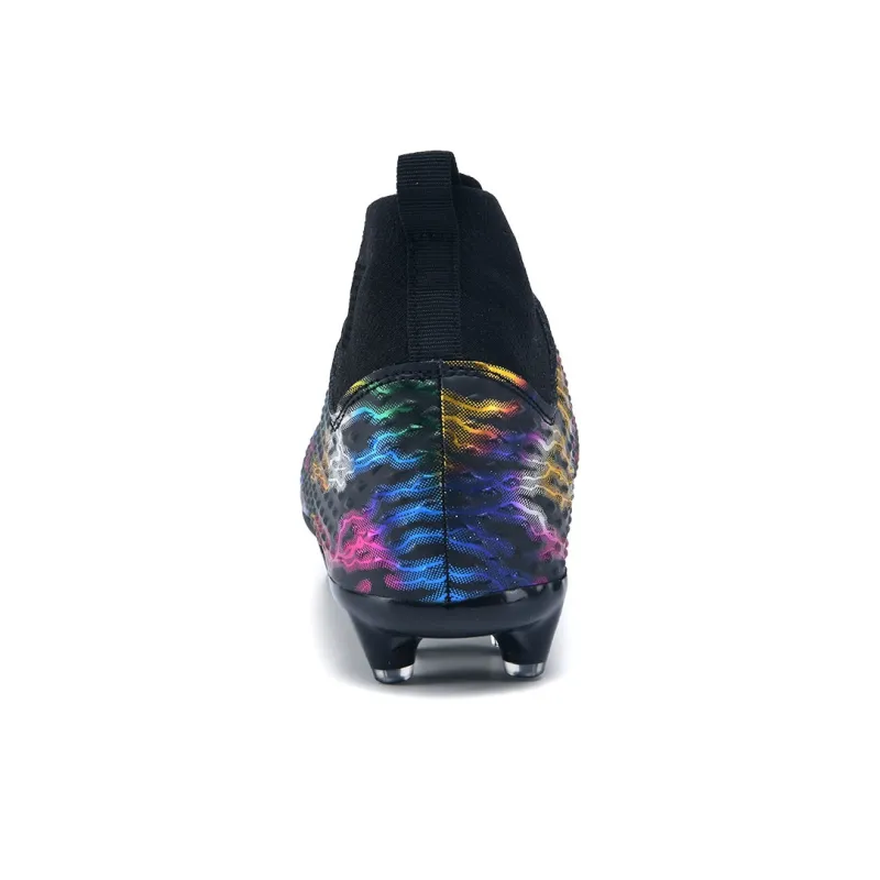 QIUTEXIONG FG Rubber Long Studs TF Rubber Broken Studs Soft Ground Firm Ground Slip Resistant Soccer Shoes Unisex-22