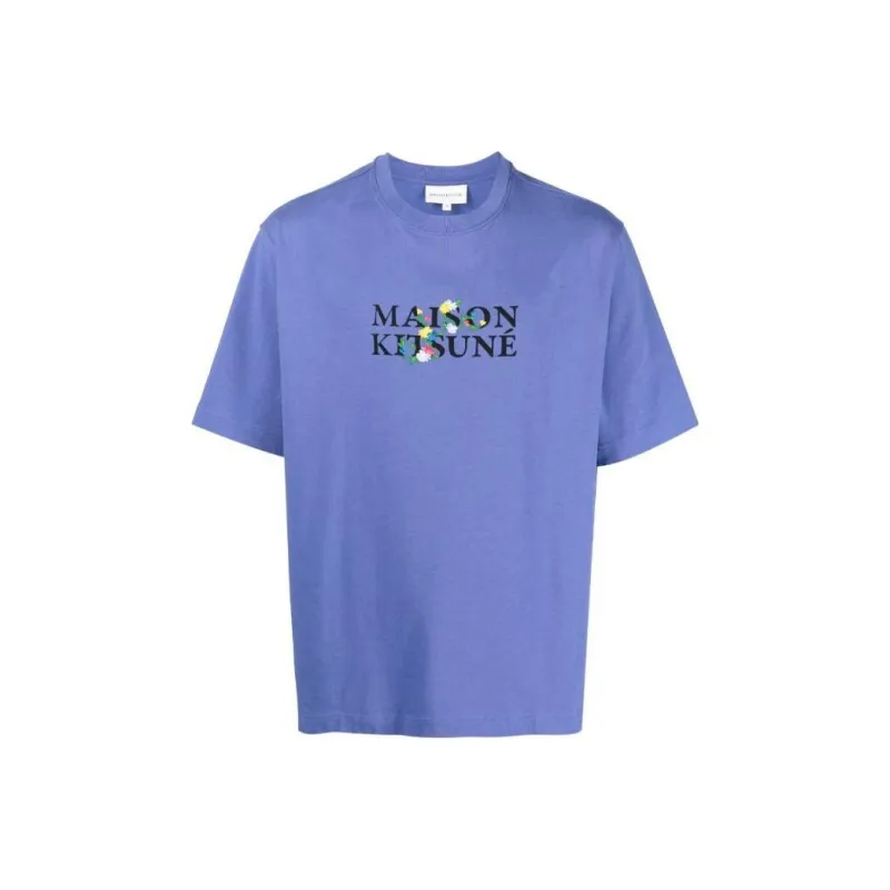 Maison Kitsune T Shirts Men Purple-0