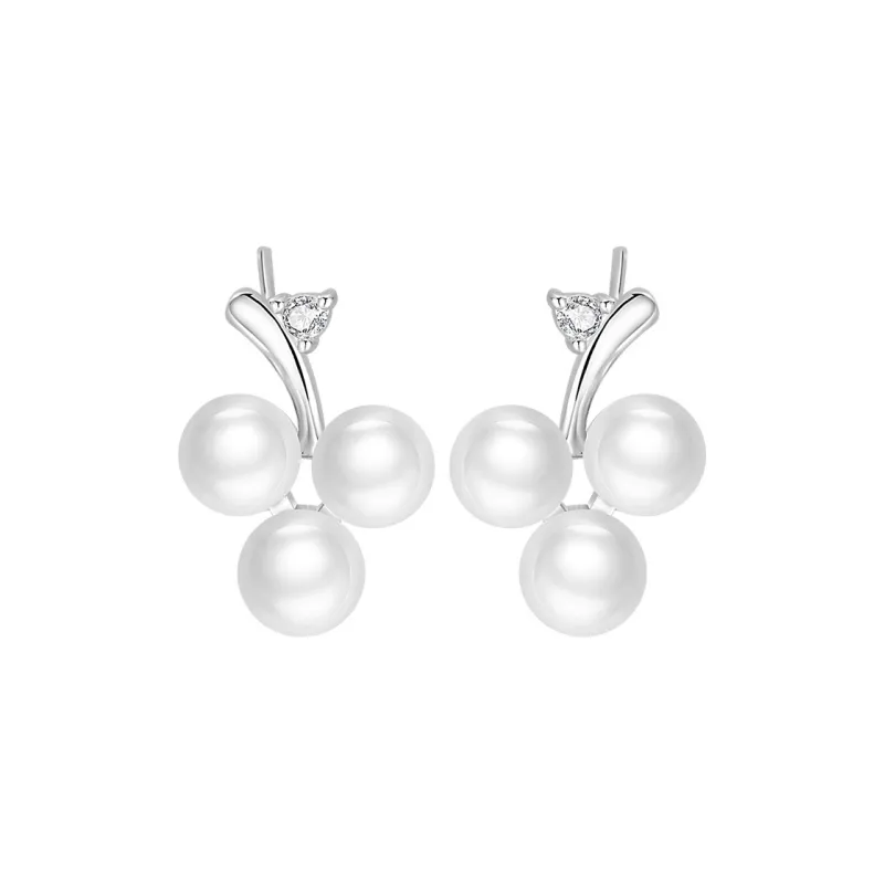 Andaozi Pearl Stud Earrings Women's-0