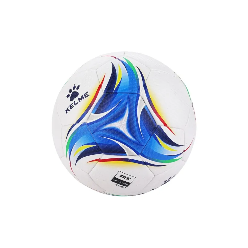 KELME Size 5 Ball Soccer PU White Neon Blue-2
