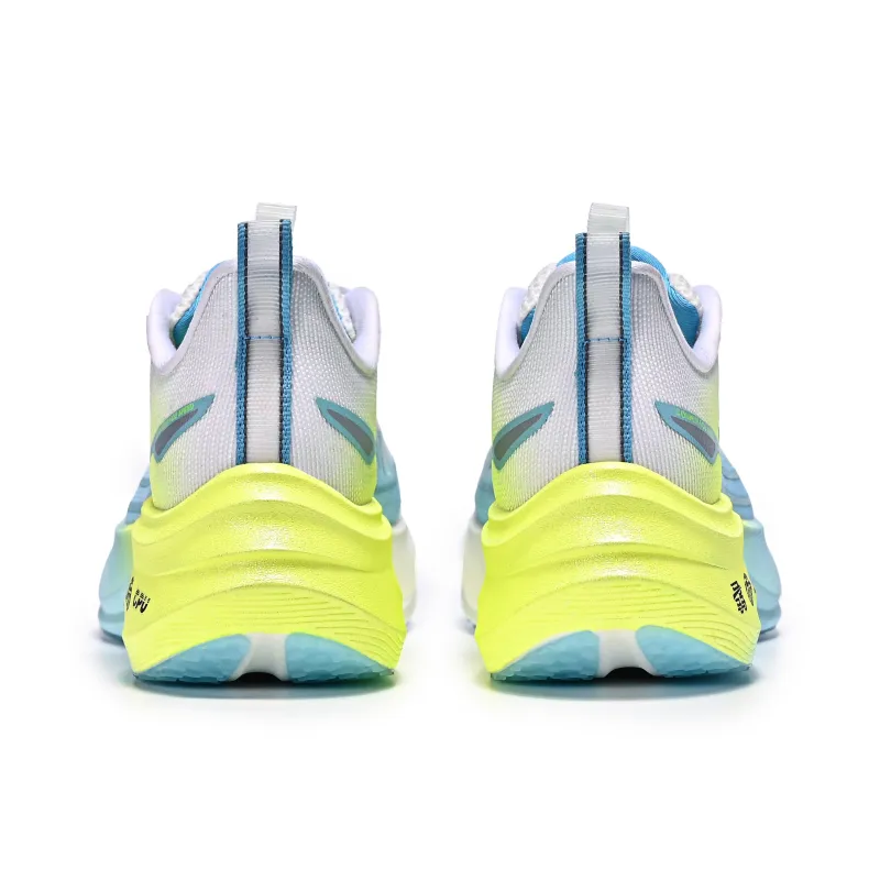 DEERWAY Running Shoes Unisex Low Top Bright Neon White Yellow-2
