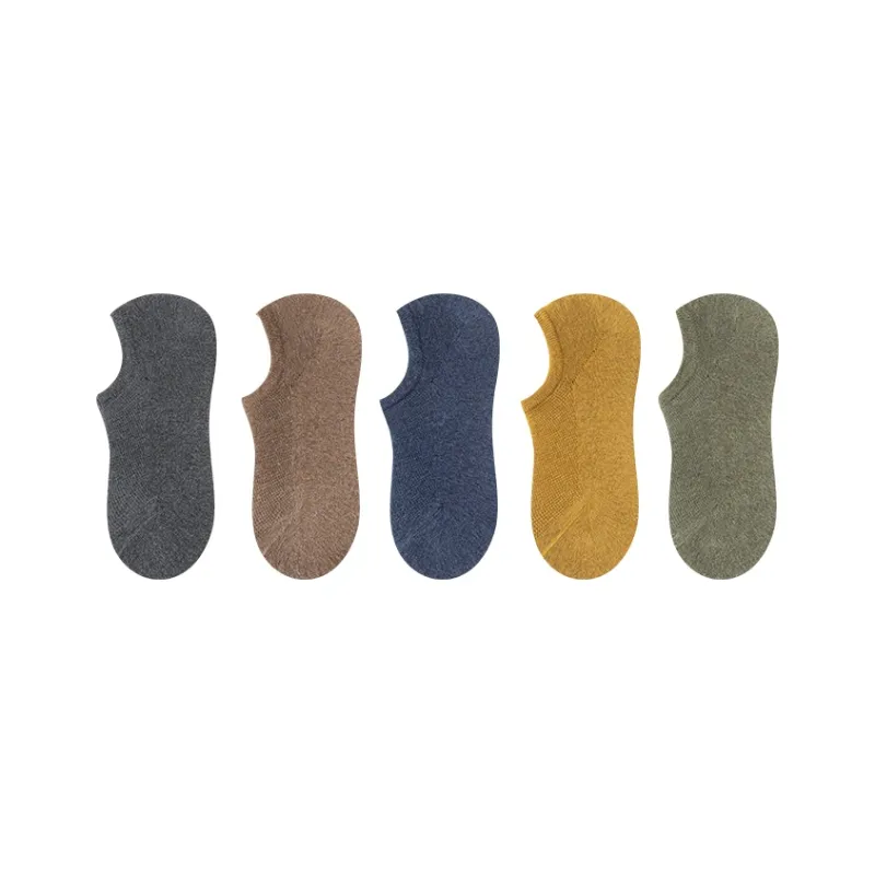 Top Melon No Show Socks Men's 5 Pack-49