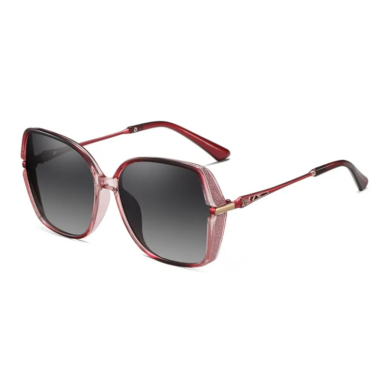 PRETTYALLUSION PC Irregular Shape Sunglasses Women's-5