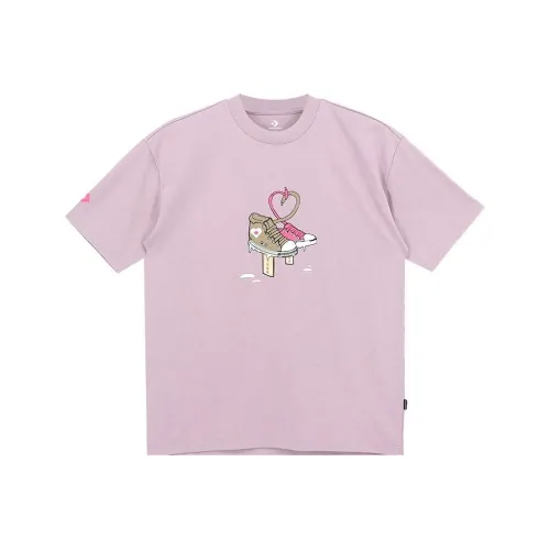 Converse T Shirts Unisex Purple