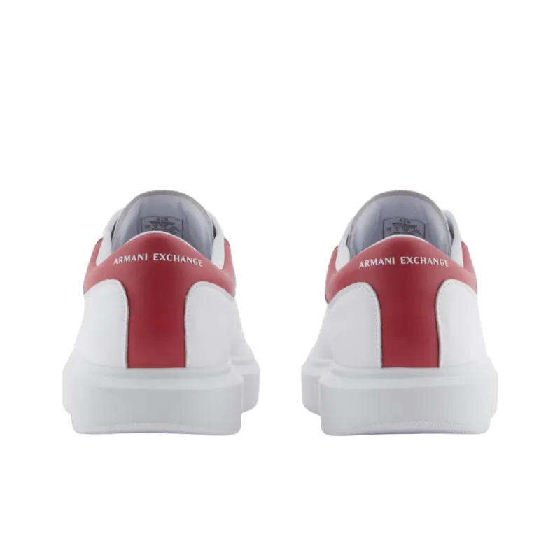 ARMANI EXCHANGEAE Low Top Skateboard Shoes Men's White-3