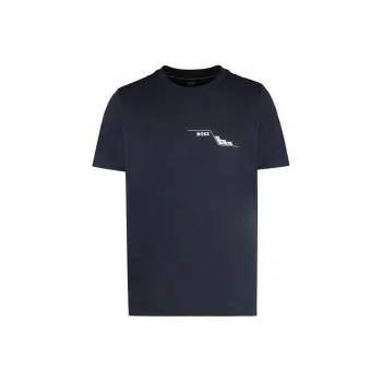 HUGO BOSS Logo print Cotton T shirt