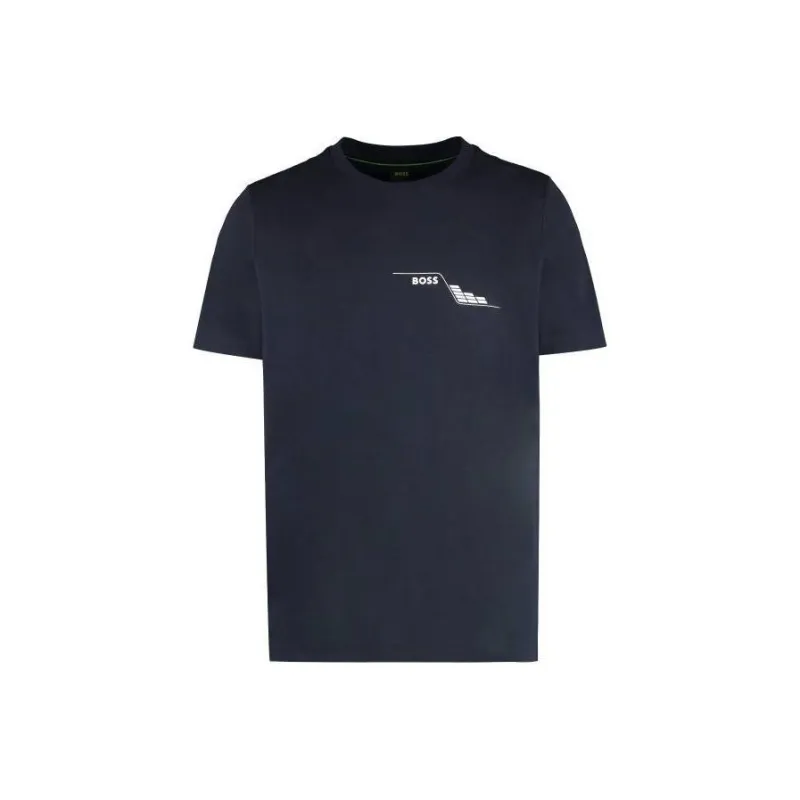 HUGO BOSS Logo print Cotton T shirt-0