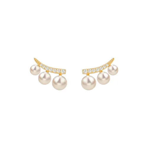 Rhymes Gold Plated Copper Earrings Women's