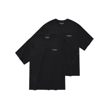 COVERNAT SS24 T Shirt Men's Set Of 2 Black