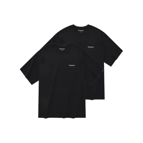COVERNAT SS24 T Shirt Men's Set Of 2 Black