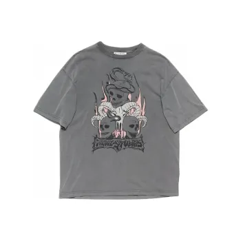 Acne Studios Crew Neck Graphic Regular Fit T Shirt