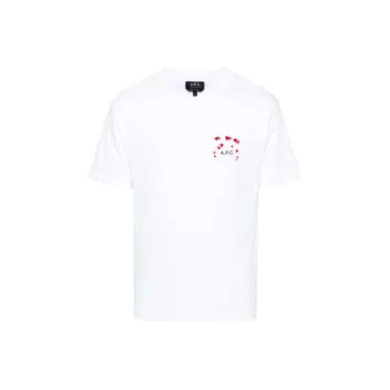 A.P.C Logo print Cotton T shirt