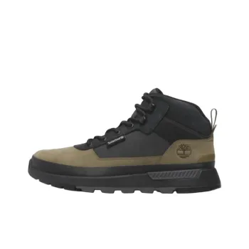 Timberland Field Trekker Anti Slip Wear Resistant Mid Top Casual Shoes Men's Green Black