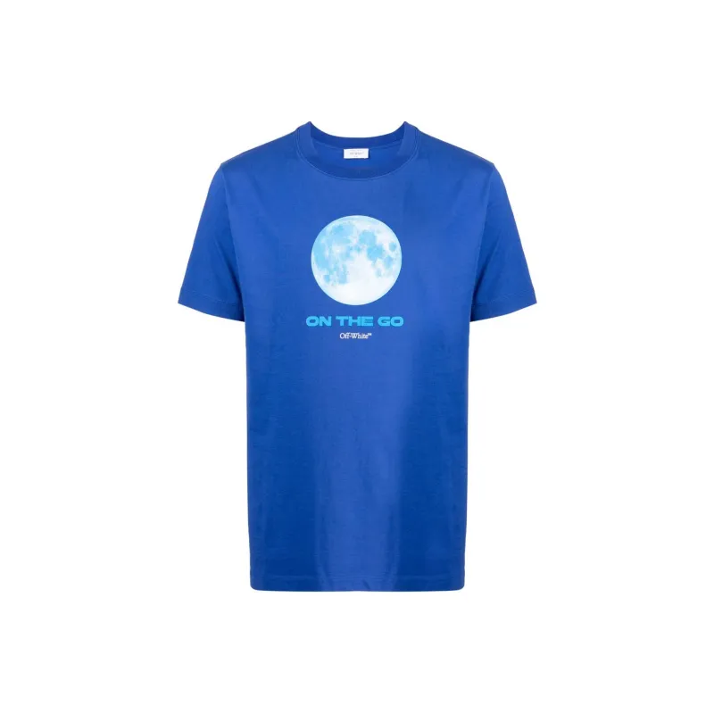 OFF WHITE On The Go Moon Cotton T shirt-0