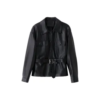Yi Mengyuan Leather Jacket Women's