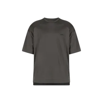JUUN.J Side zip Layered hem T shirt