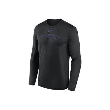 Nike Colorado Rockies Authentic Collection Practice Men's Nike Dri FIT Mlb Long Sleeve T Shirt