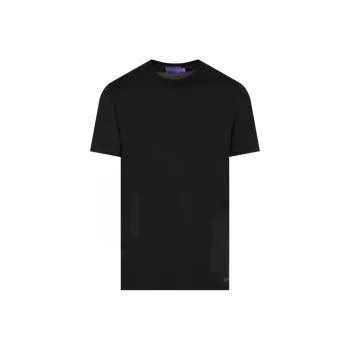 Polo Ralph Lauren Purple Label Logo Embroidered Crewneck T-Shirt